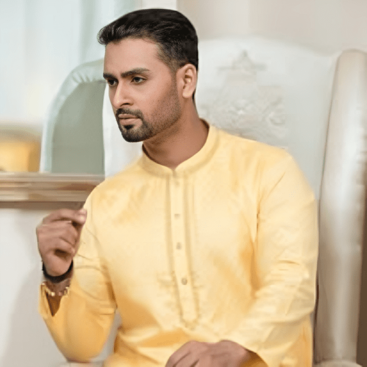 Yellow Festive Cotton Panjabi