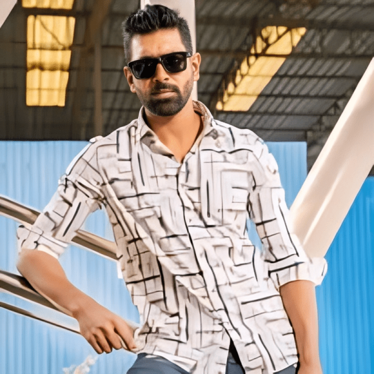 Beige Patterned Cotton Man Casual Modern Shirt