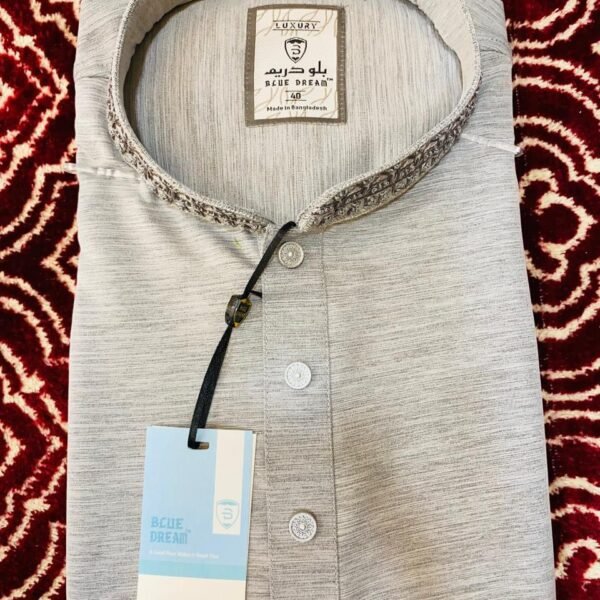 Off-White Luxurious Cotton Panjabi