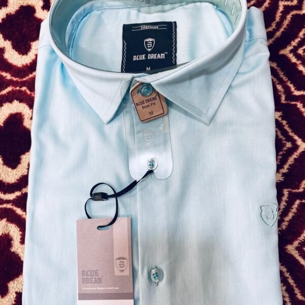 White with Blue and Brown Stripes